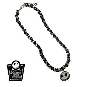 Jack Skellington Pendant Necklace Chain Link Nightmare Before Christmas NEW